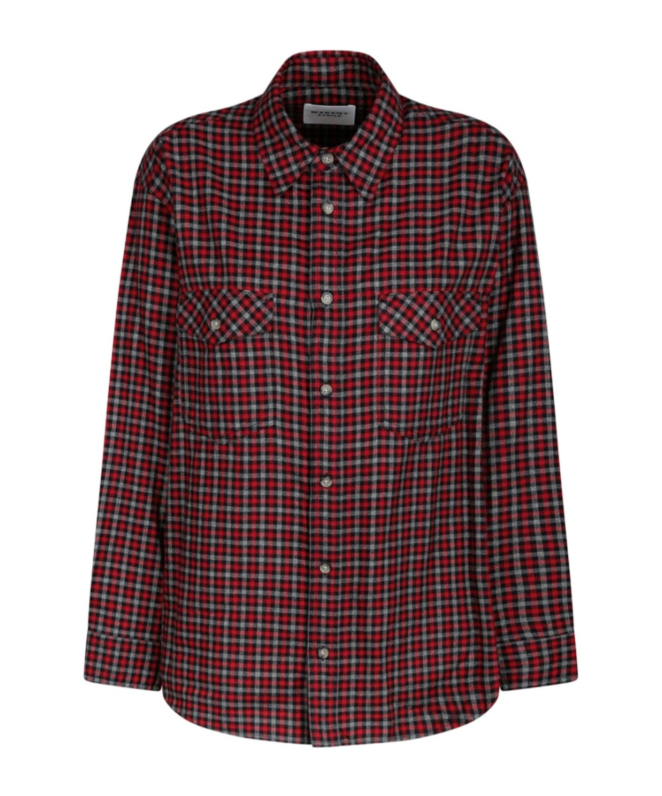 Isabel Marant Étoile Checkered Shirt In Black