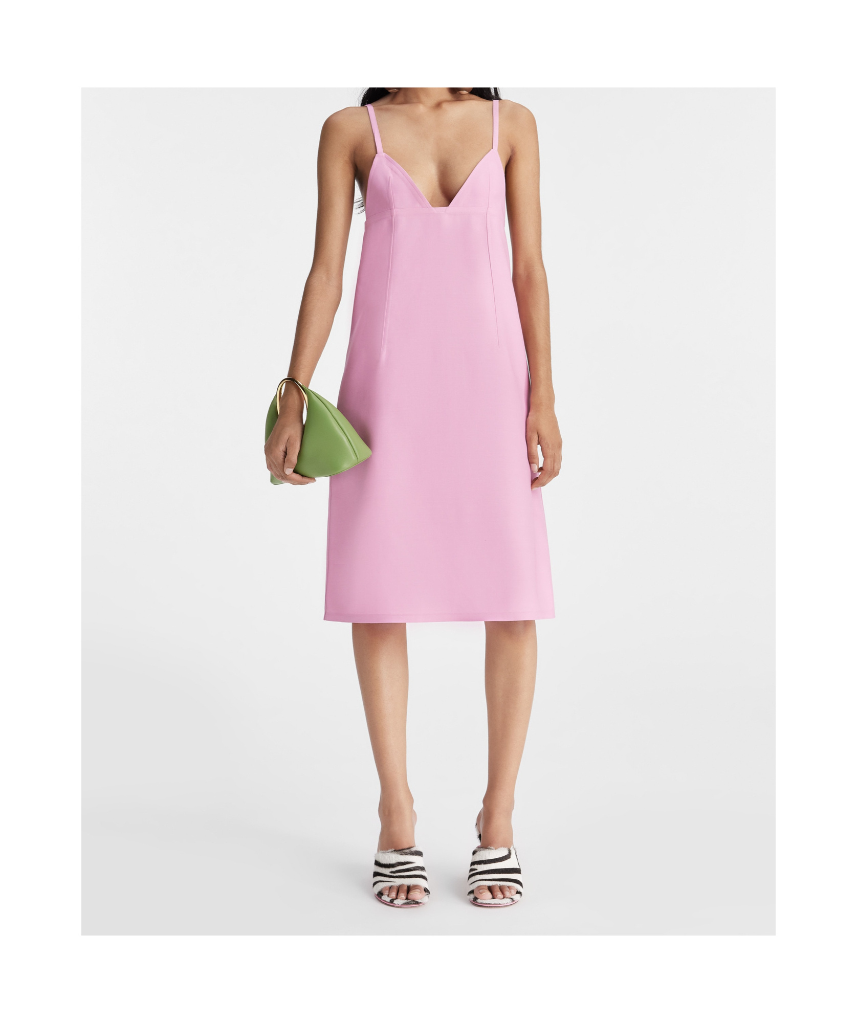 Jacquemus Slip Dress Featuring Dart Detailing In Pink