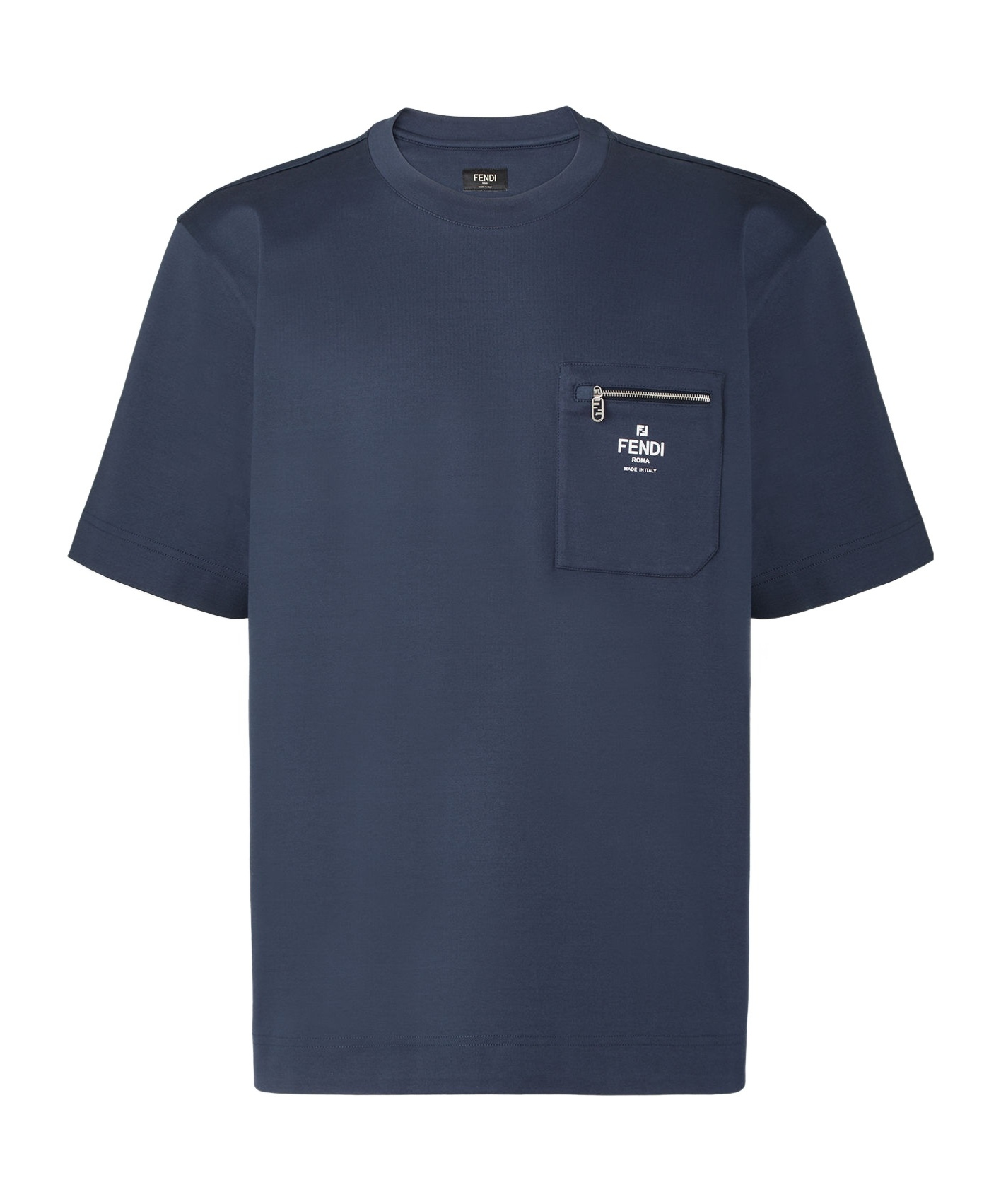 Fendi Pocket T-shirt In Blue