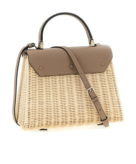 Valextra Medium Handbag Featuring Woven Texture In Brown