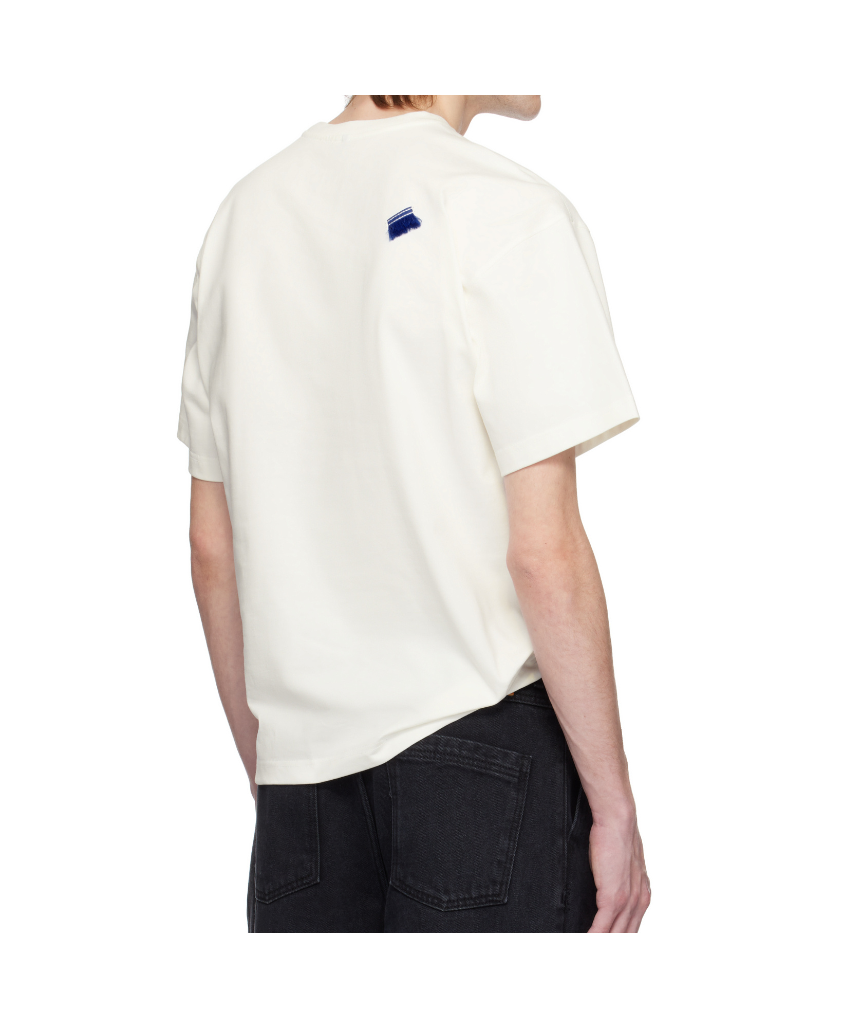 Ader Error Off-white Printed Graphic T-shirt In Off-white