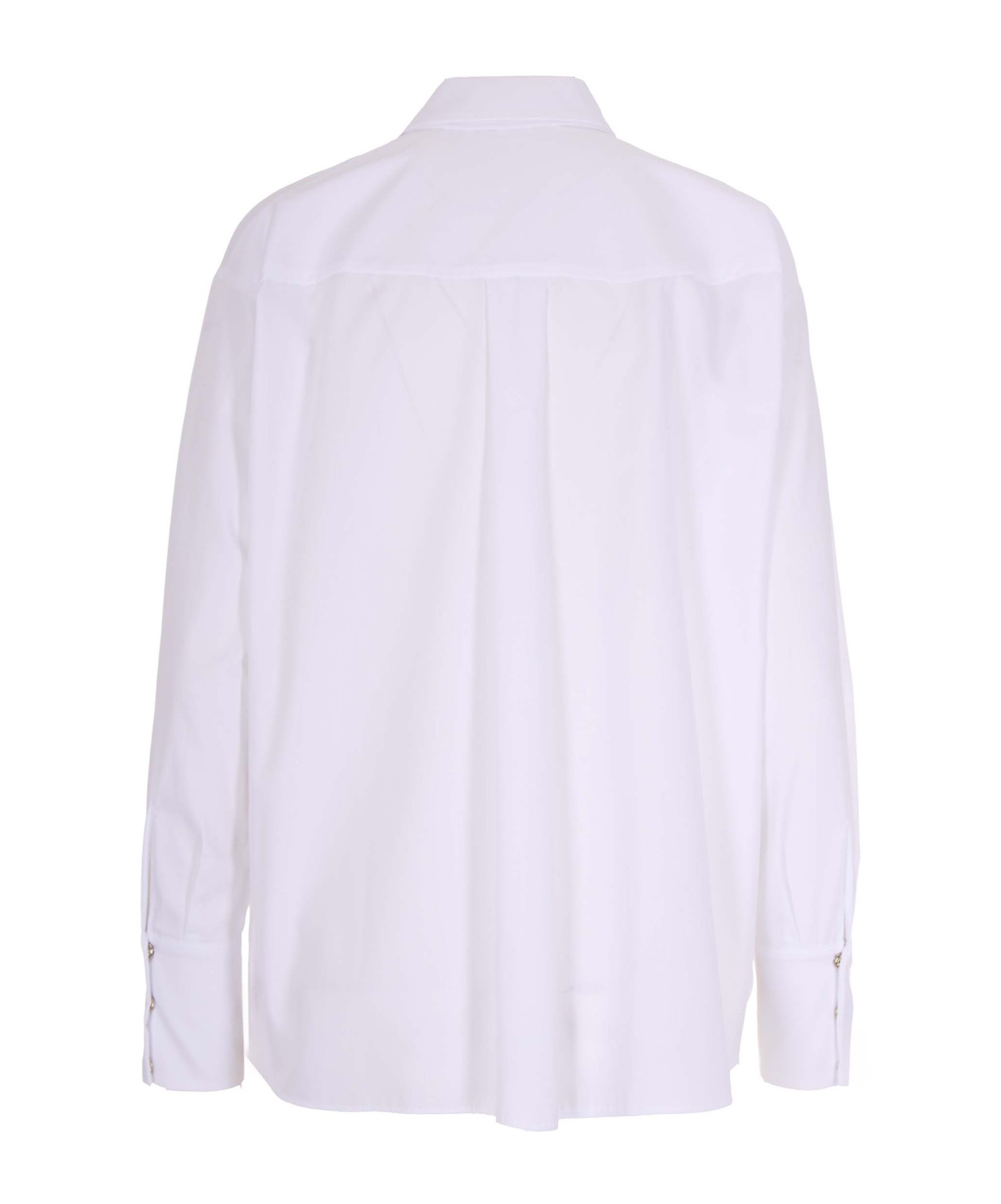 Elisabetta Franchi Tie Detailed Regular Fit Shirt In White