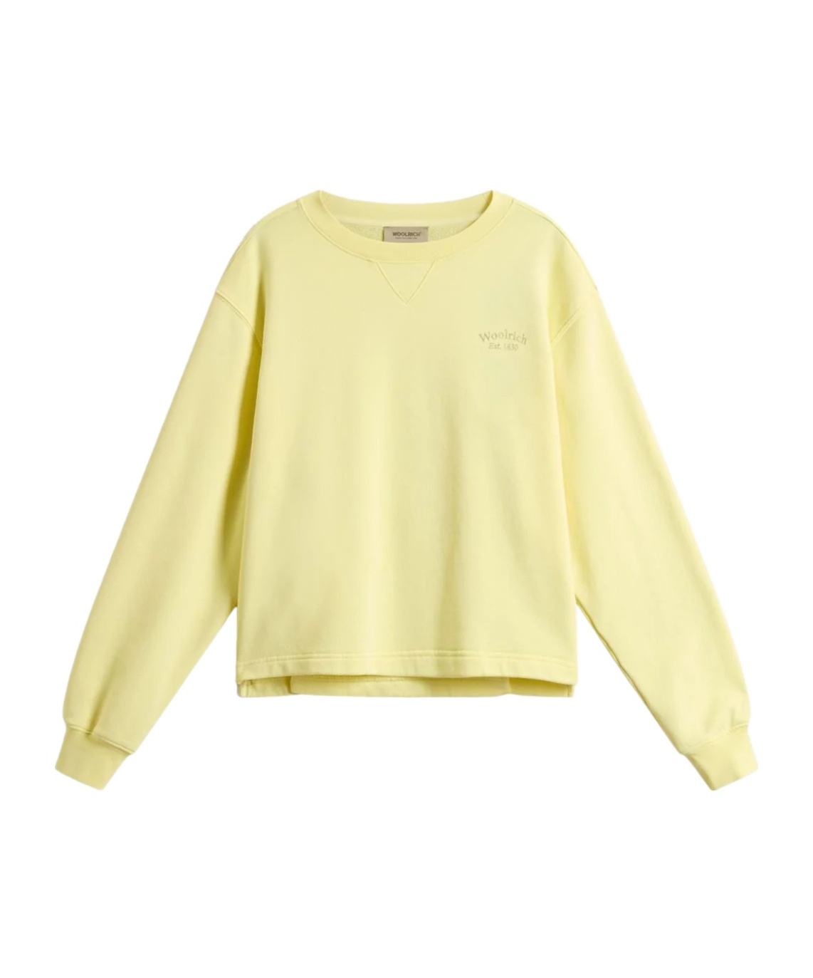 Woolrich Cotton Sweater In Yellow