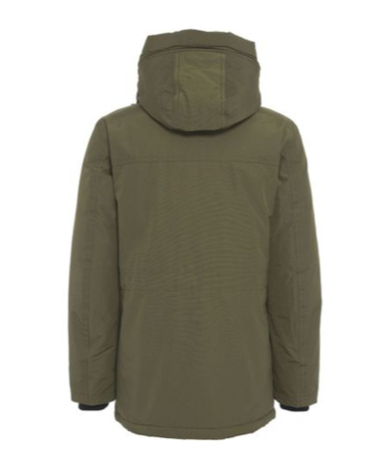 Woolrich Hooded Padded Parka In Green