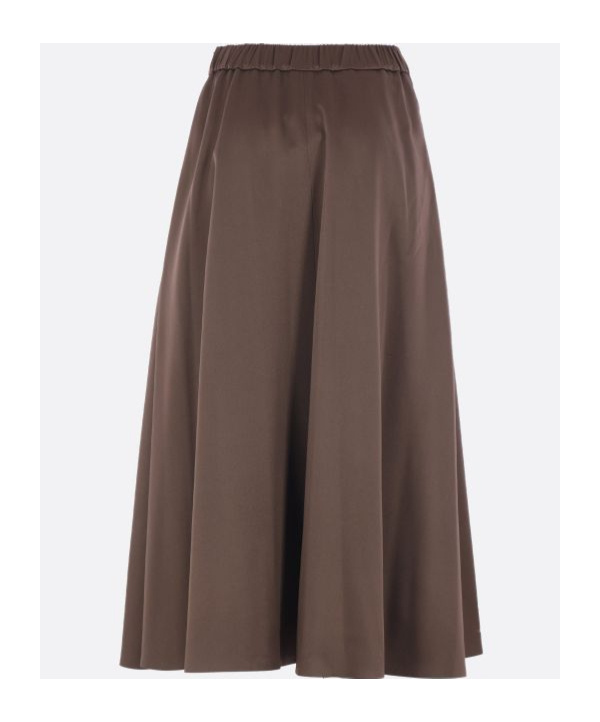 Brunello Cucinelli Elasticated-waistband Flared Skirt