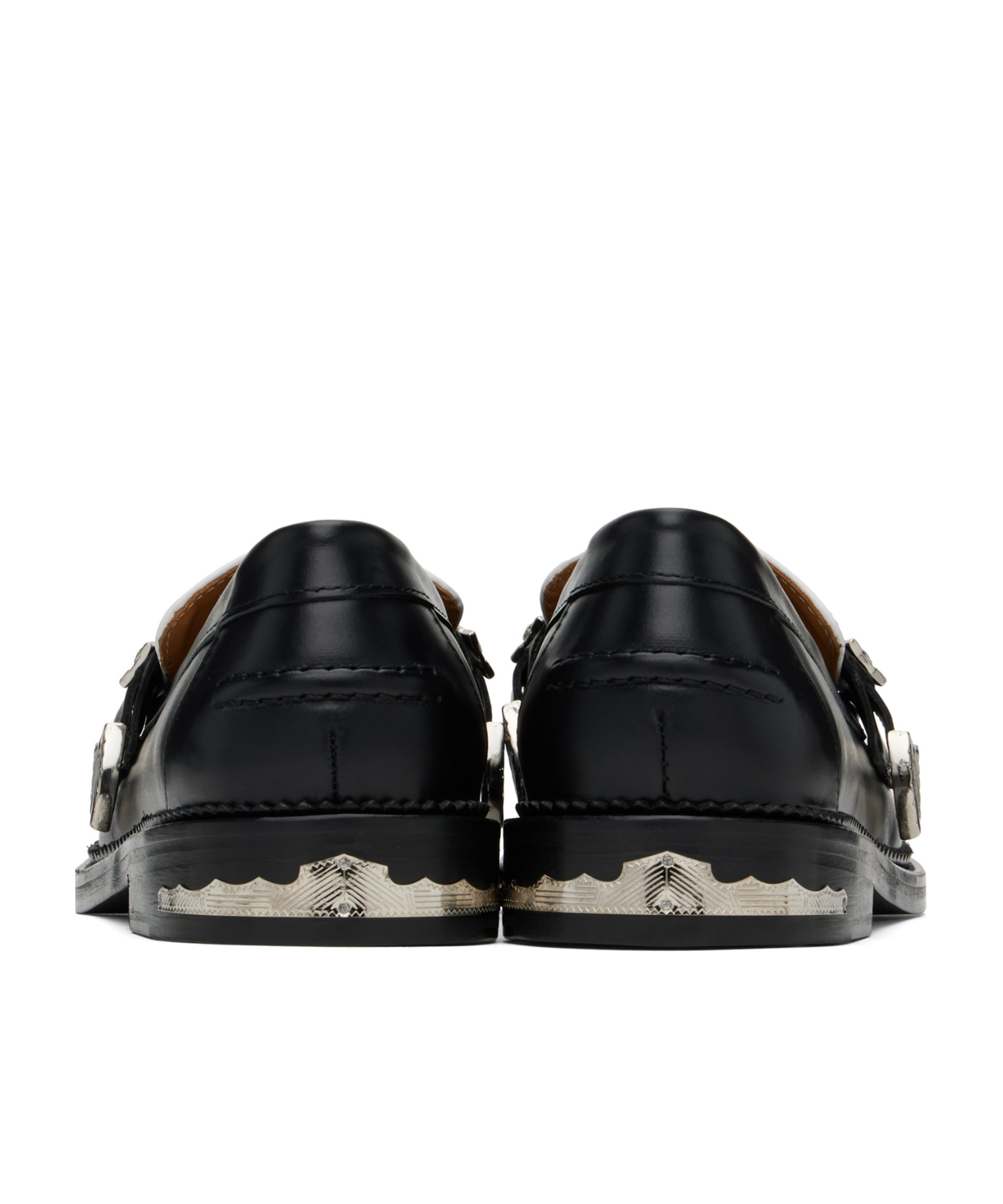 Shop Toga Virilis Round Toe Loafers In Black