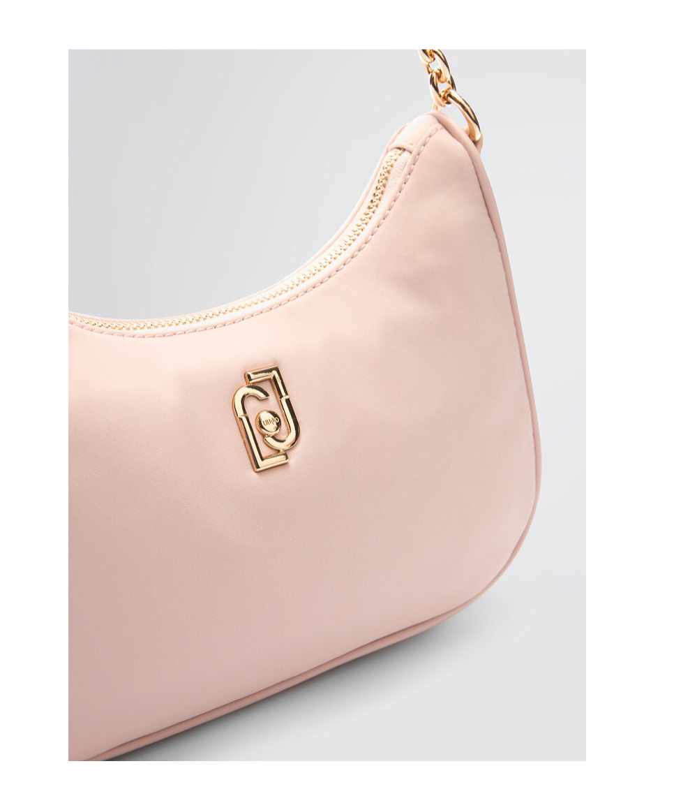 Liu •jo Shoulder Bag Decorated With Pendant In Nude