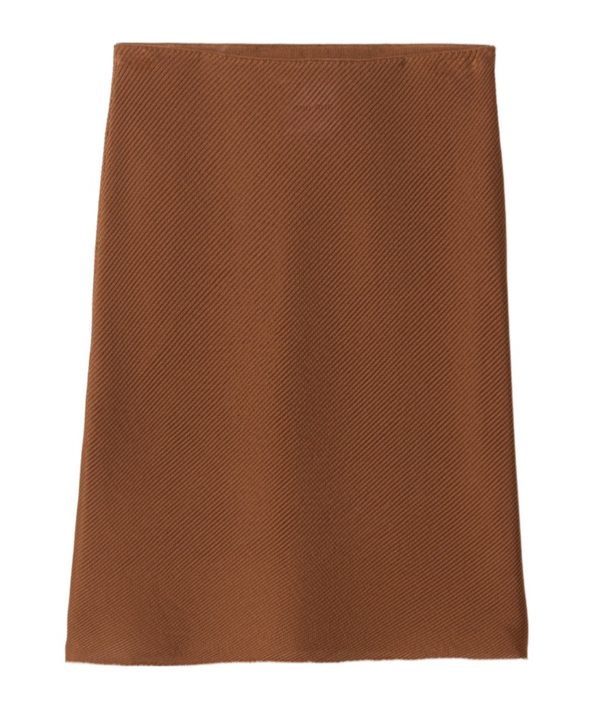 Miu Miu Silk Mid-length Skirts In Brown