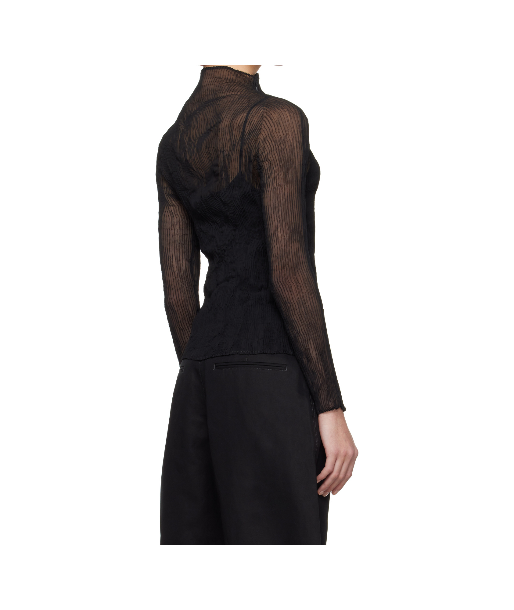Issey Miyake Semi-sheer Pleated T-shirt
