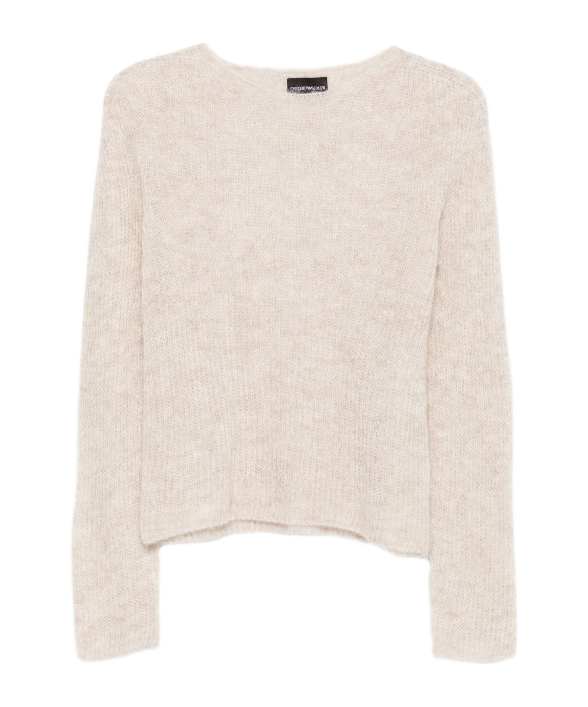 Emporio Armani Long-sleeved Sweater In Neutral