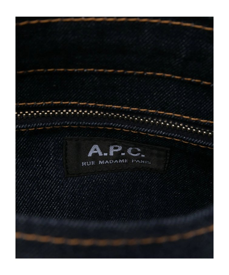 Apc Medium Logo-detail Denim Tote Bag In Multi