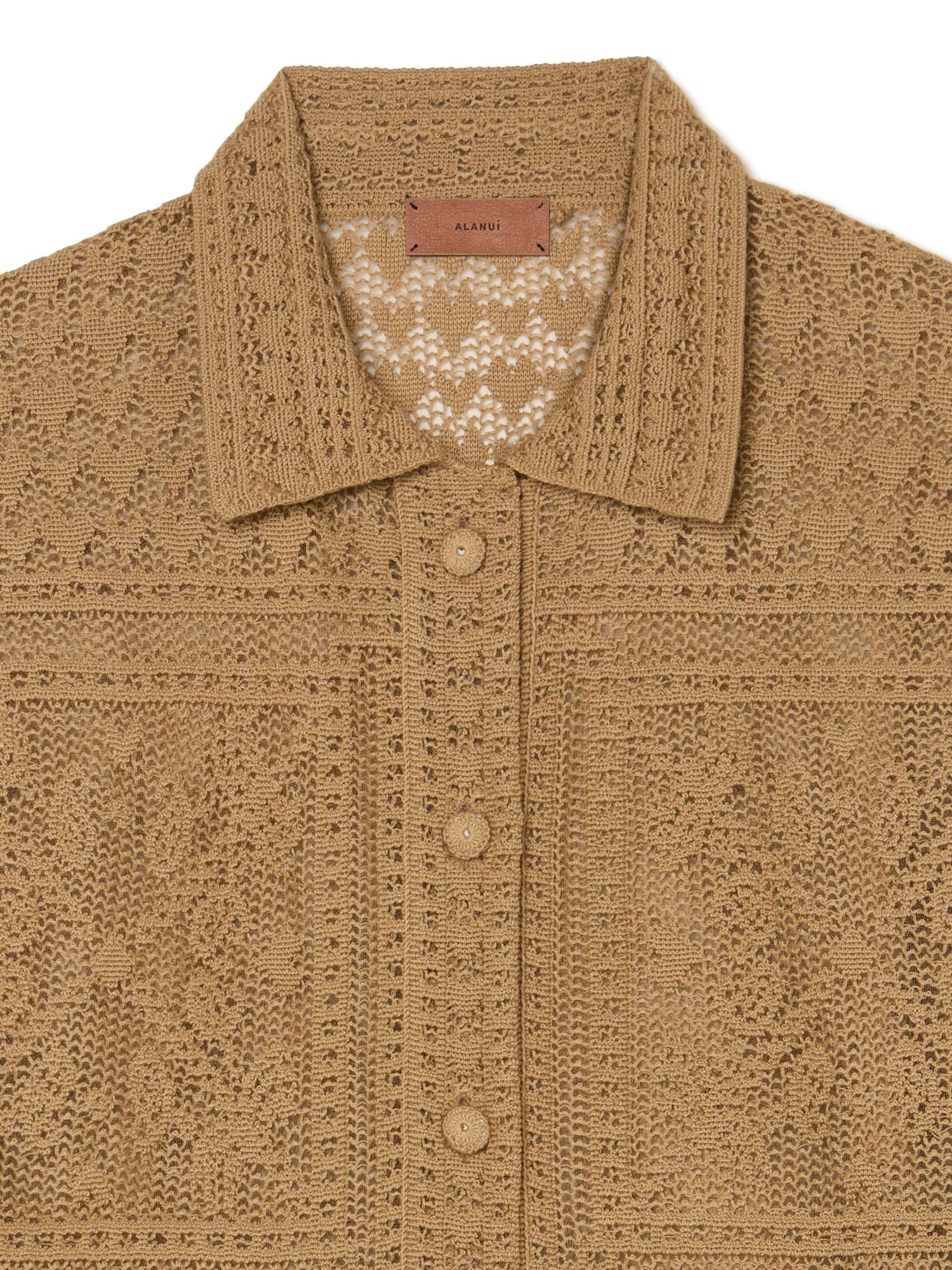 Alanui Kiss By The Book Shirt In Brown