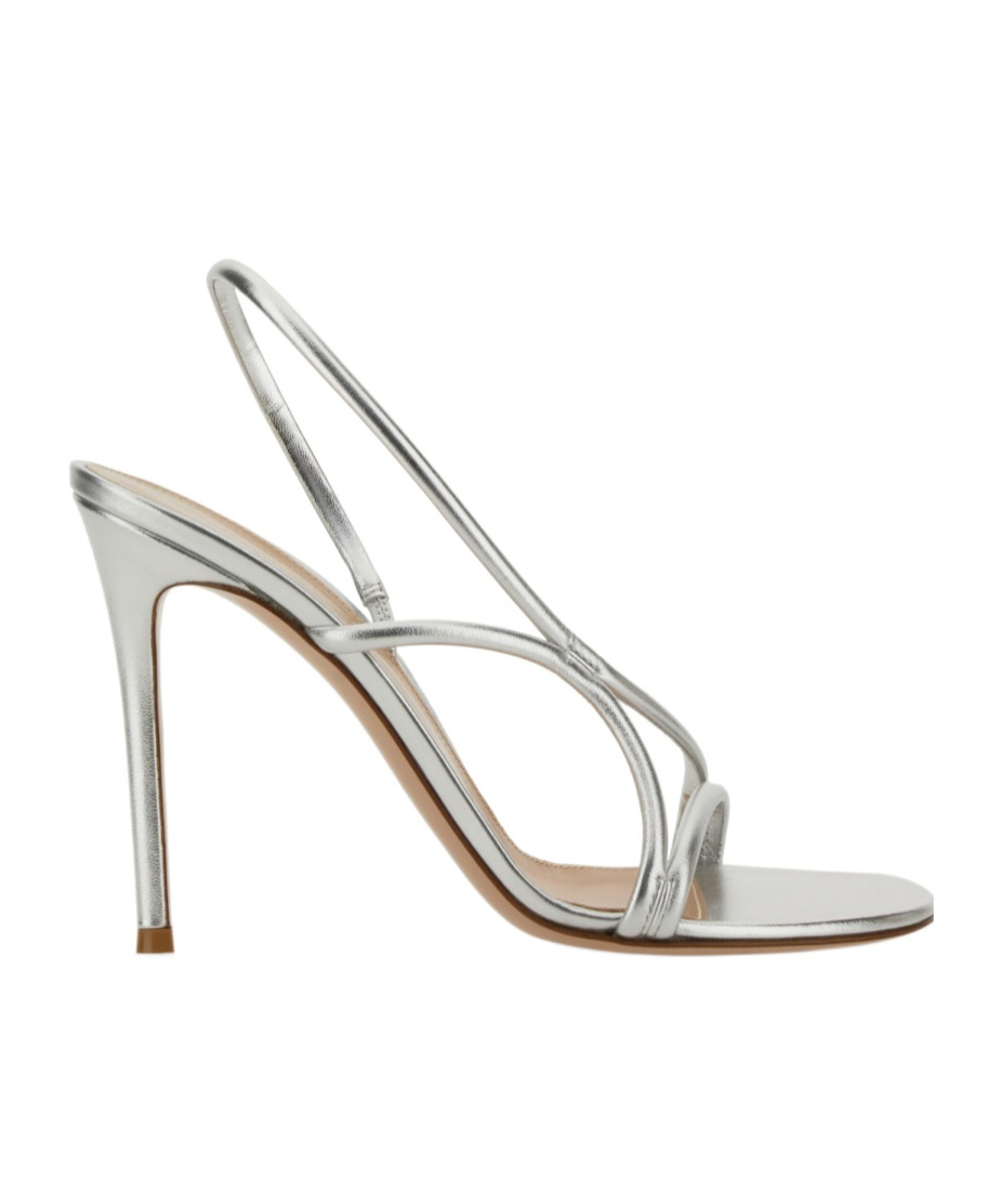Gianvito Rossi High-stiletto Nappa Sandals With Straps In Gray