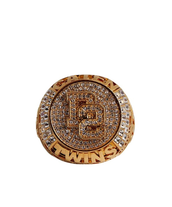 DSQUARED2 ENGRAVED CRYSTAL-EMBELLISHED RING