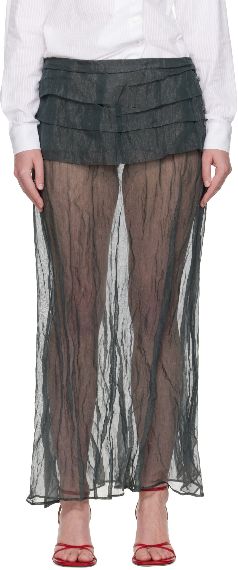 Paloma Wool Gray Mae Maxi Skirt