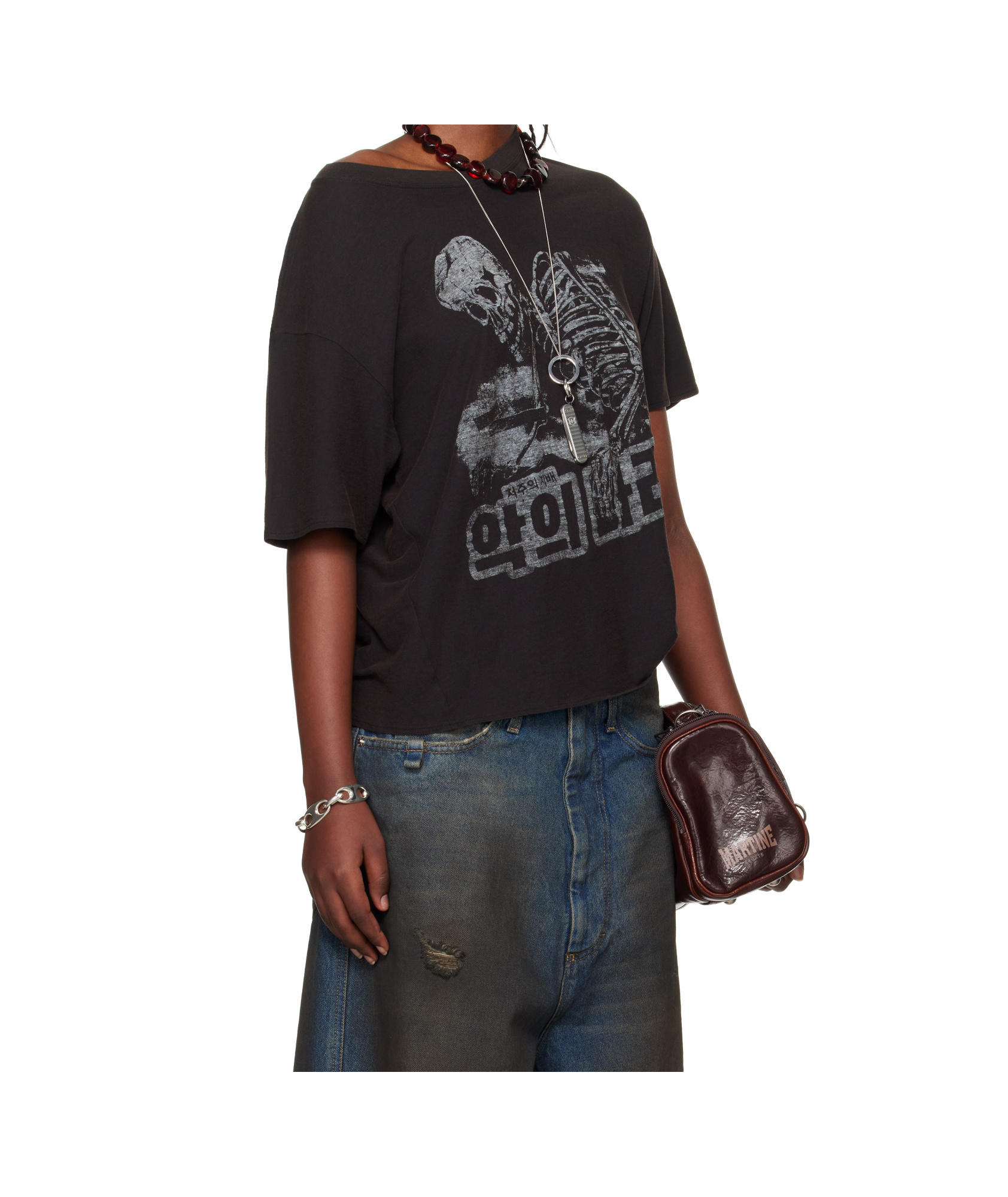 Lu'u Dan Slubby Jersey T-shirt In Black