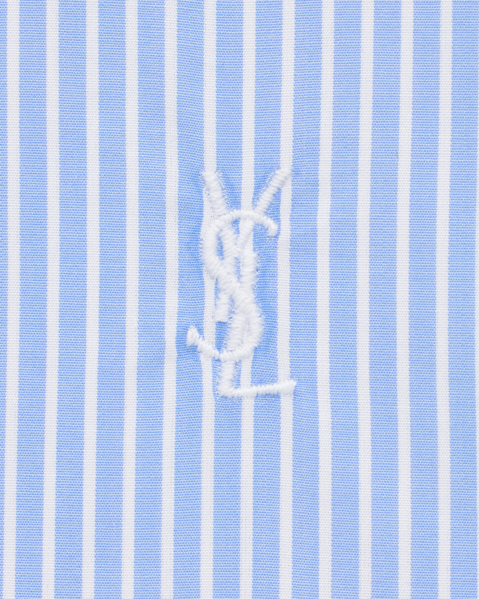 Saint Laurent Striped Shirt In Blue