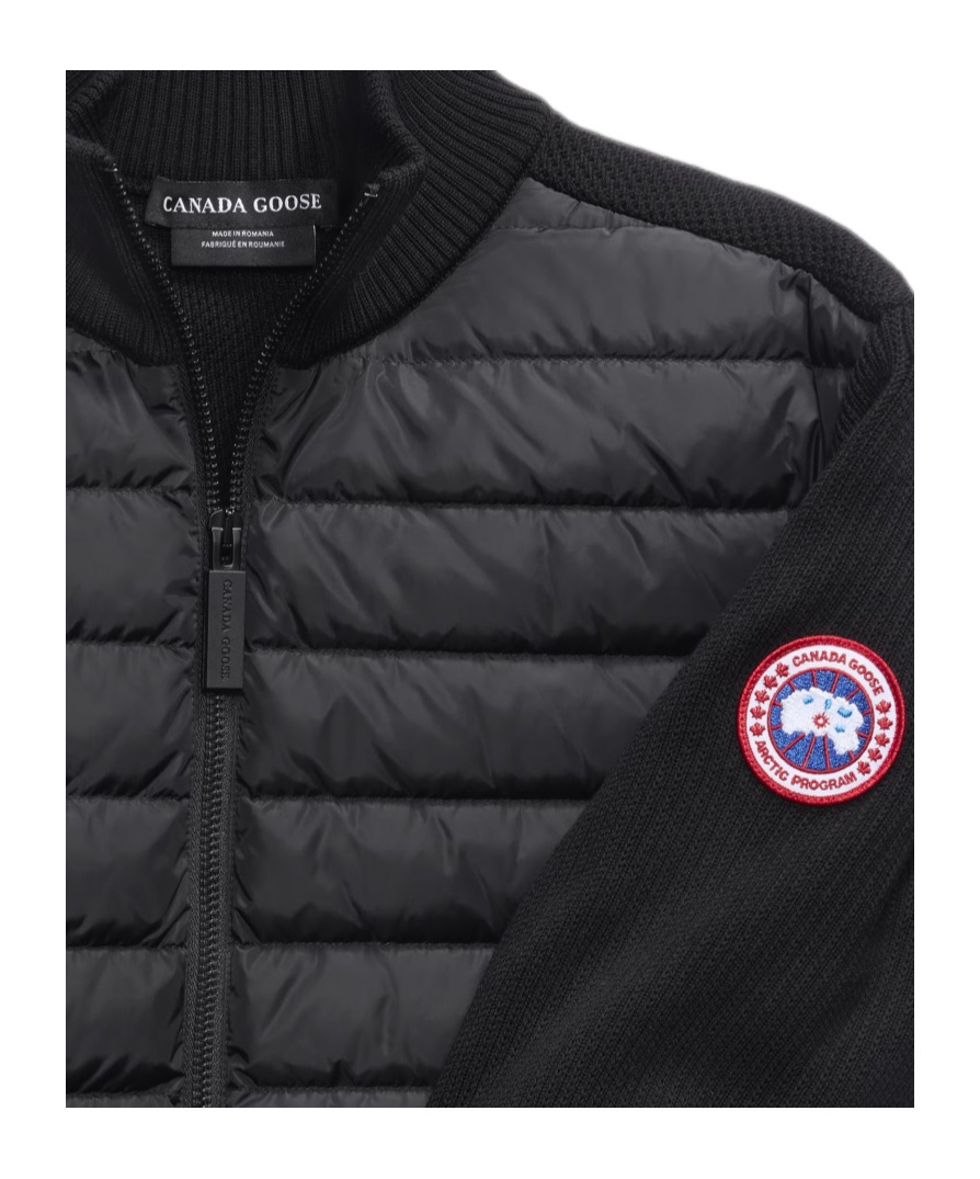Canada Goose Hybridge Knit Jacket In Black