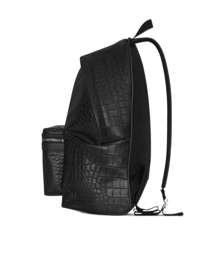 Saint Laurent Leather Coco Backpack In Black