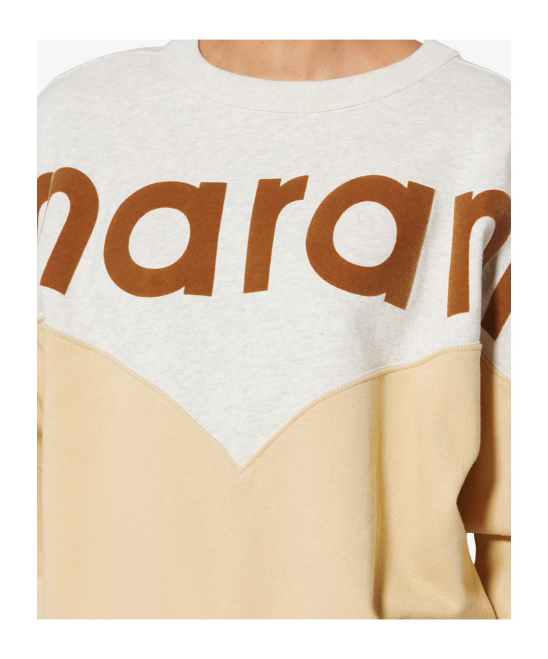 Isabel Marant Étoile Houston Colorblock Crewneck Sweatshirt Long Sleeves In Multi