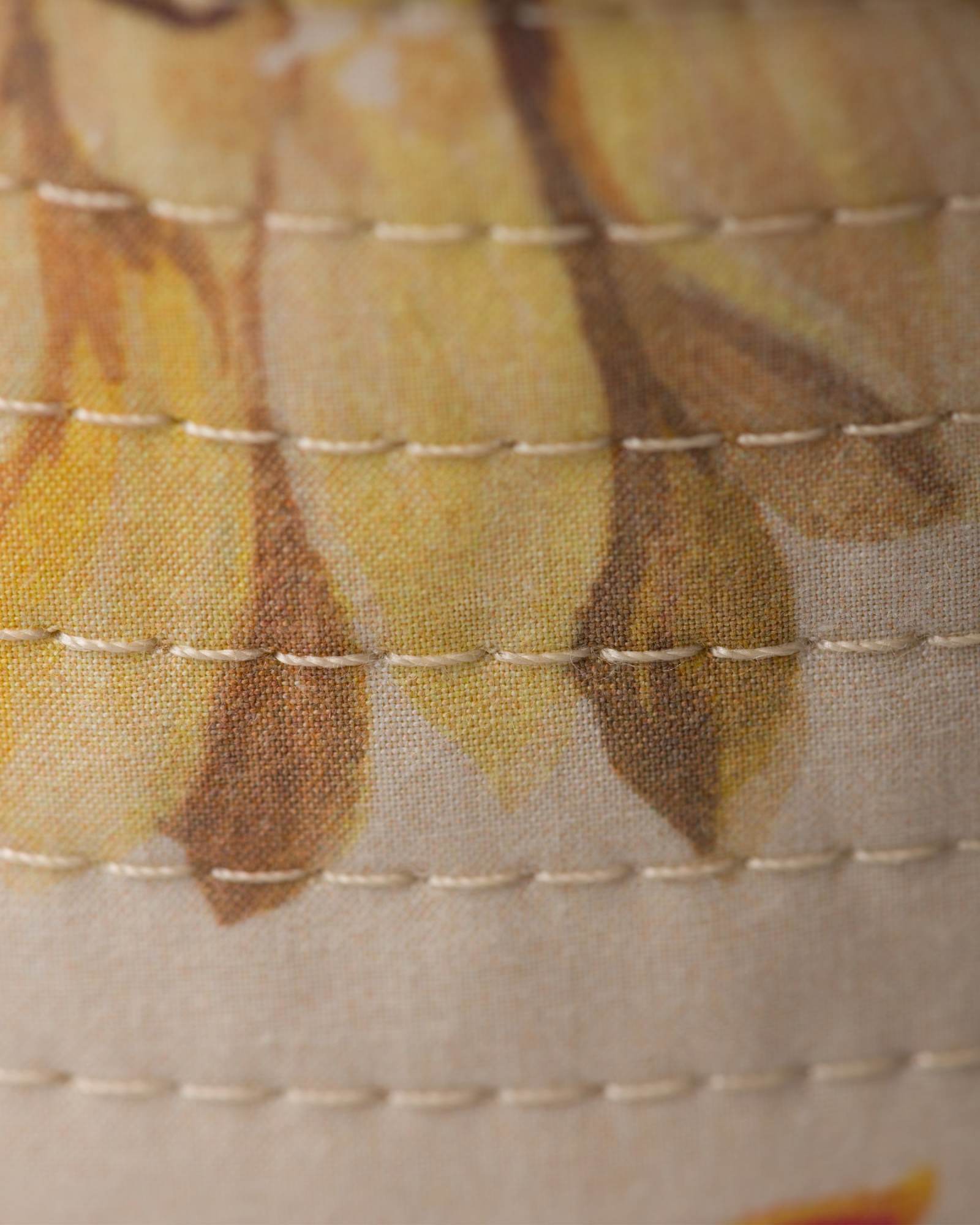 Prada Reversible Printed Cotton Bucket Hat In Nude