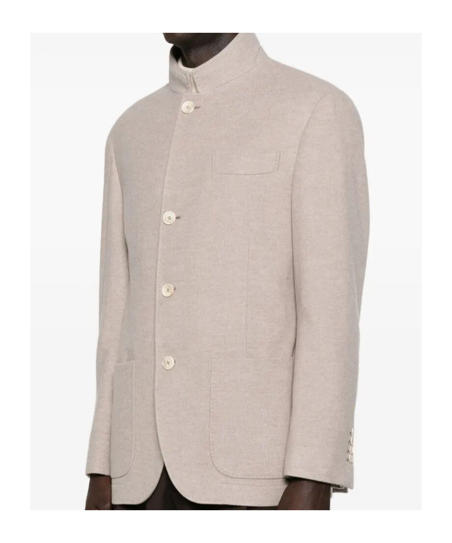 Brunello Cucinelli Cashmere Single-breasted Blazer In Multi