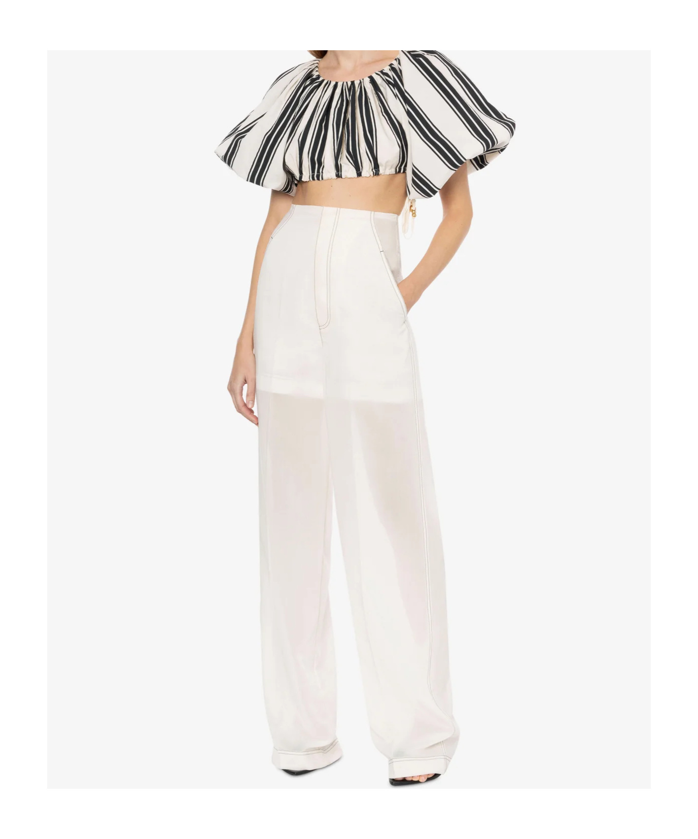 Philosophy Di Lorenzo Serafini High Waist Shorts In White