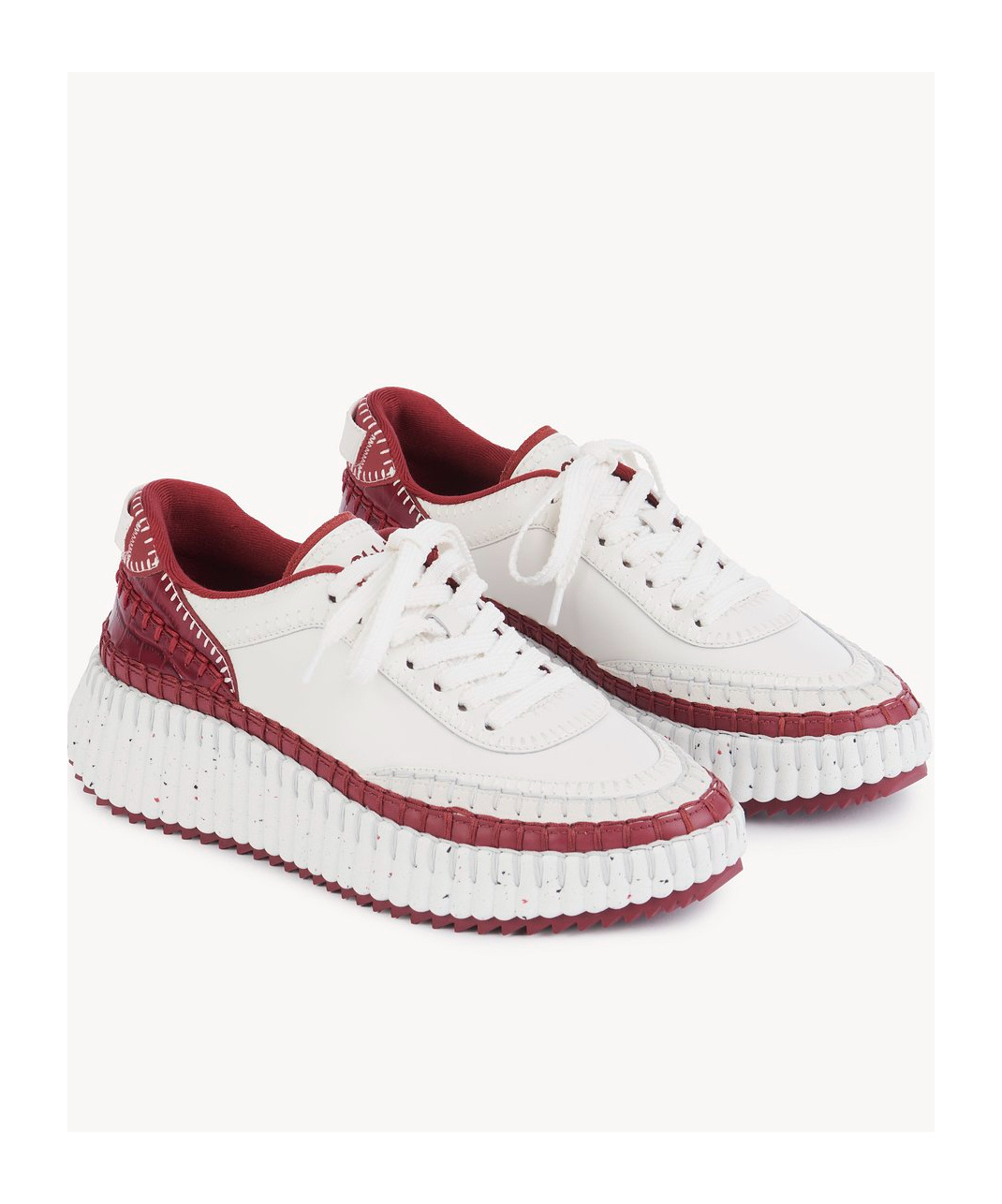 Shop Chloé Nama Sneakers In White