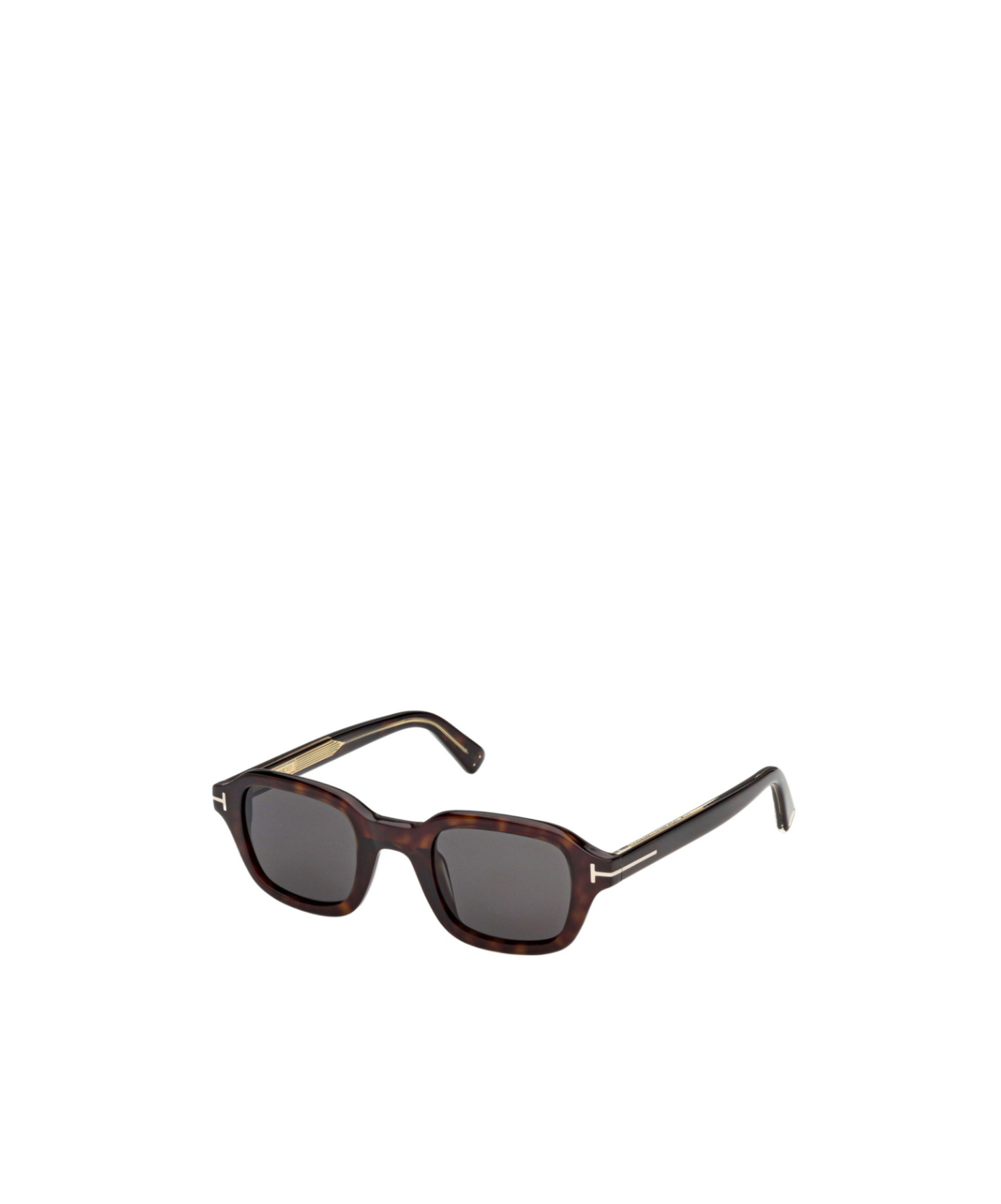 Tom Ford Small Rectangular Sunglasses In Black