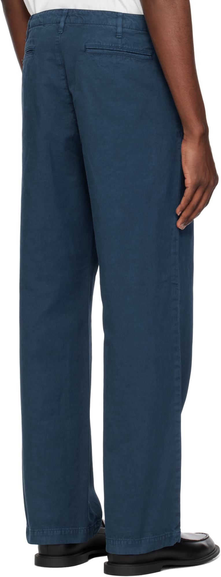 Auralee Belt Loops Slacks In Blue