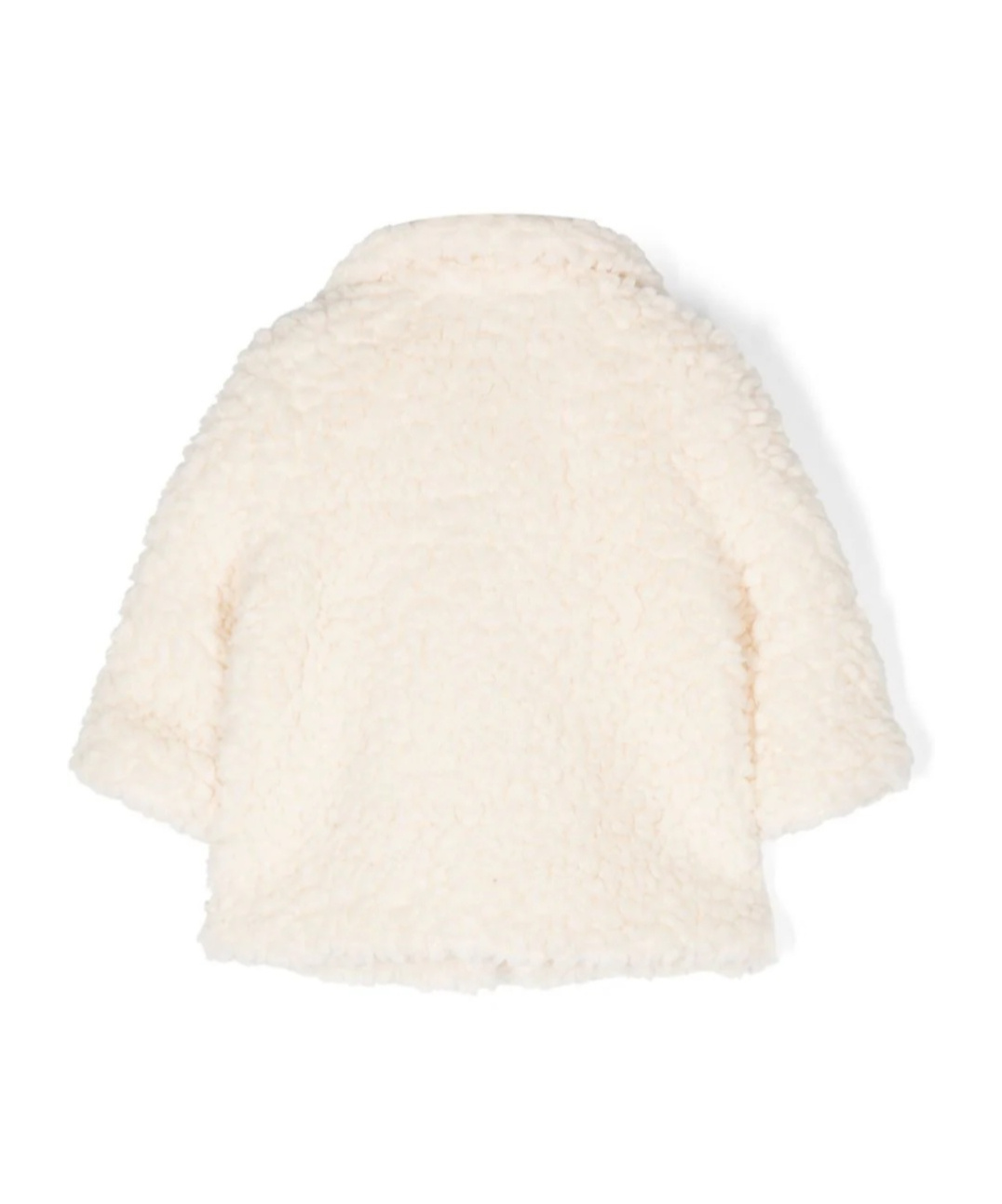 Simonetta Single-breasted Faux-fur Coat In White