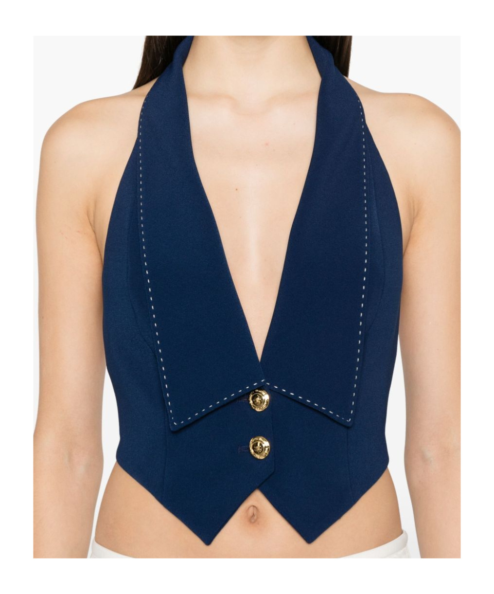ELISABETTA FRANCHI V-NECK WAISTCOAT