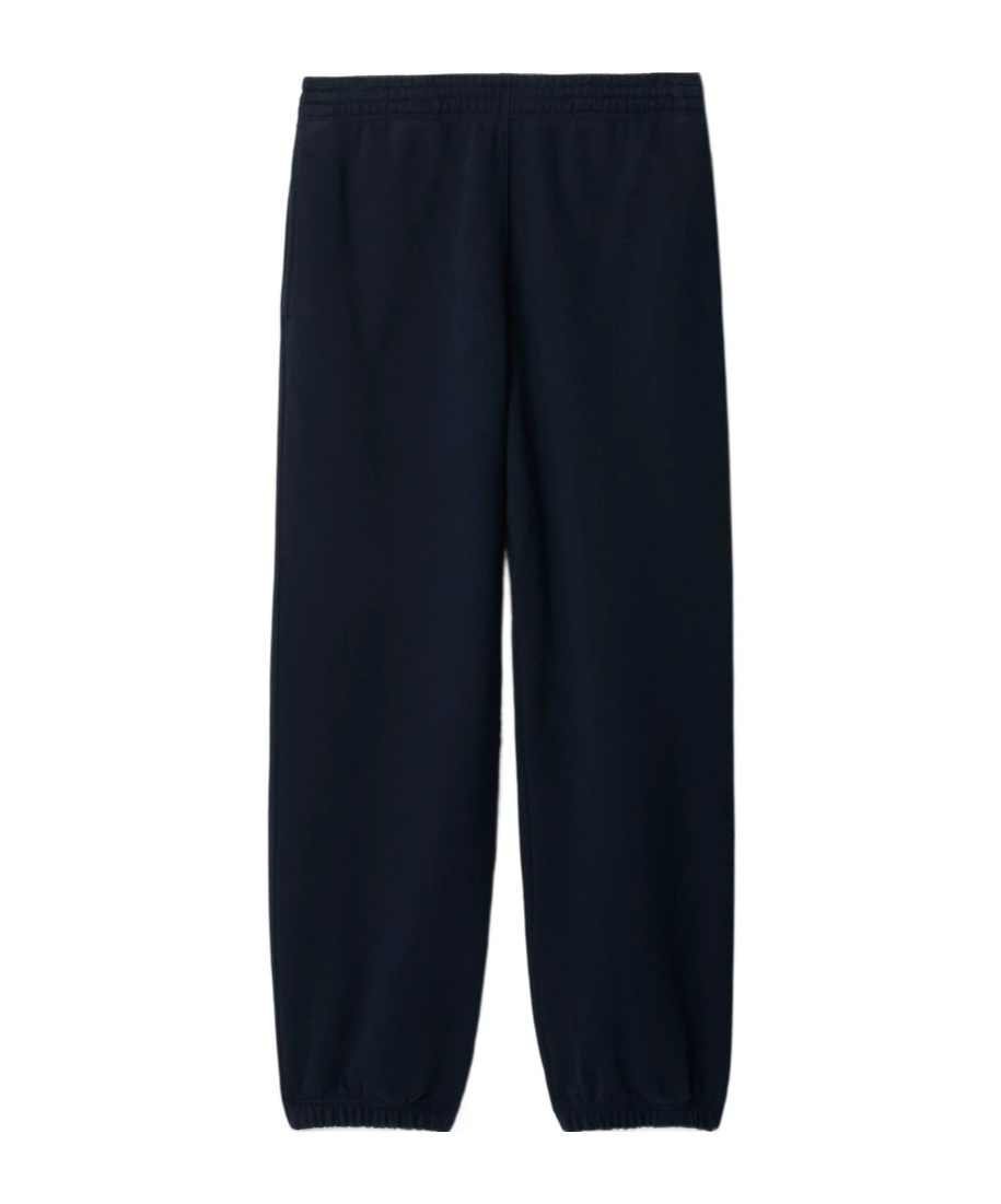 Burberry Checked Cotton Track Pants In Black