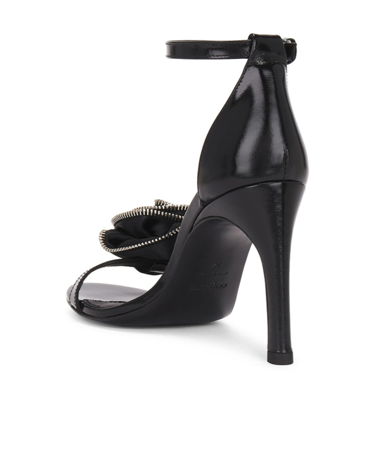 Shop Coperni Round-headed High-heeled Sandals In Black