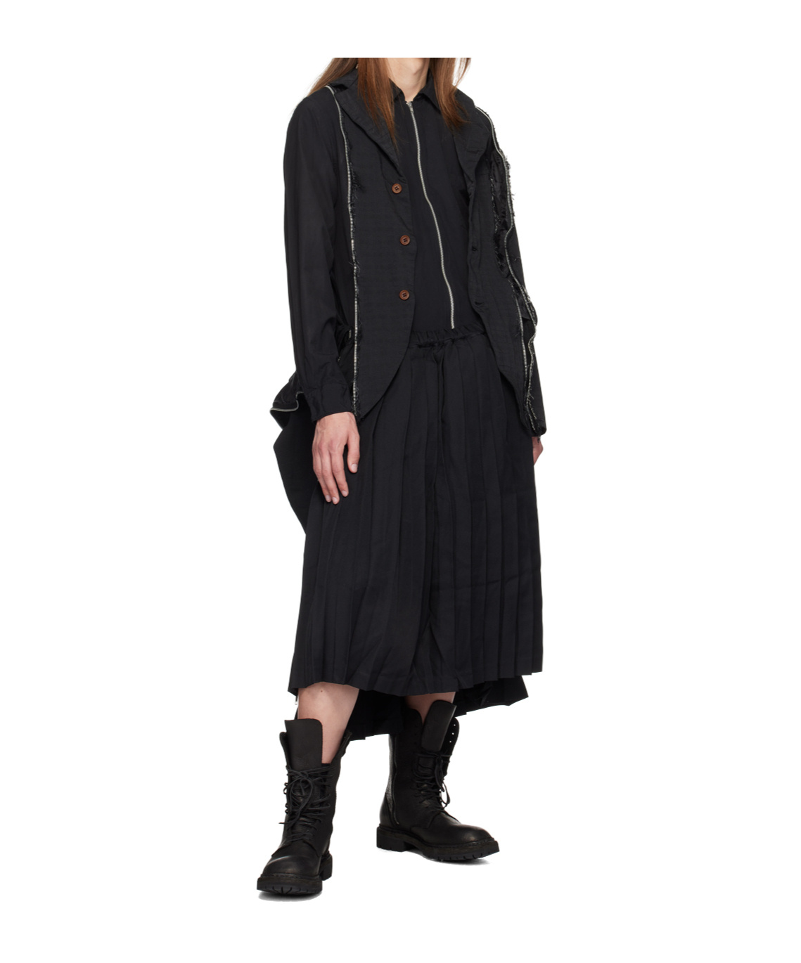 Comme Des Garçons Zip-up Shirt