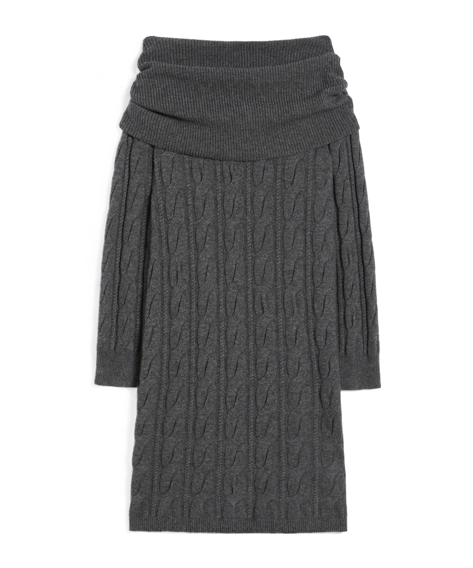 Max Mara Wool And Cashmere Dress In Gray
