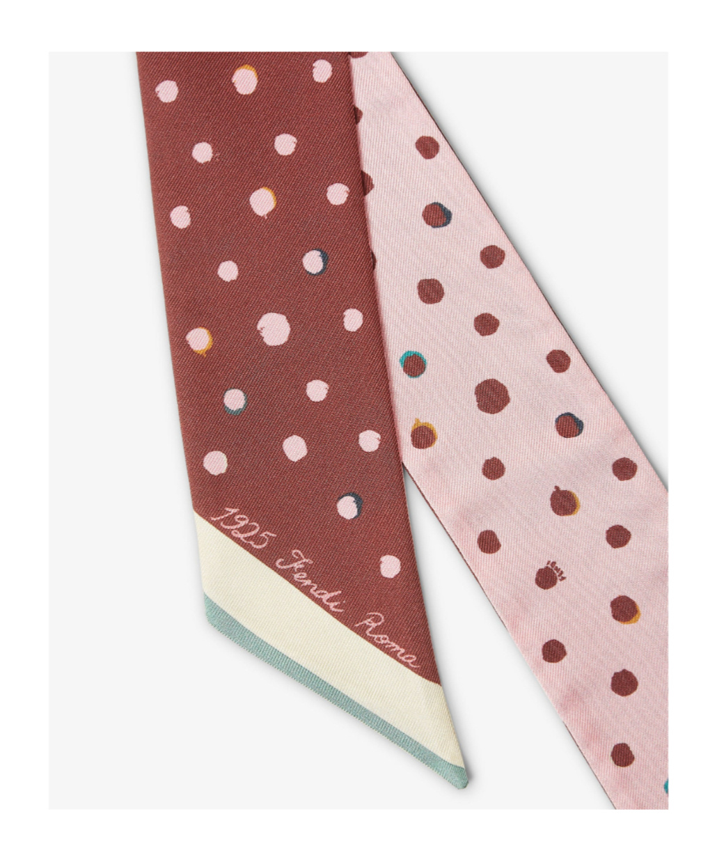 Fendi Double-sided Silk Scarf In Pink