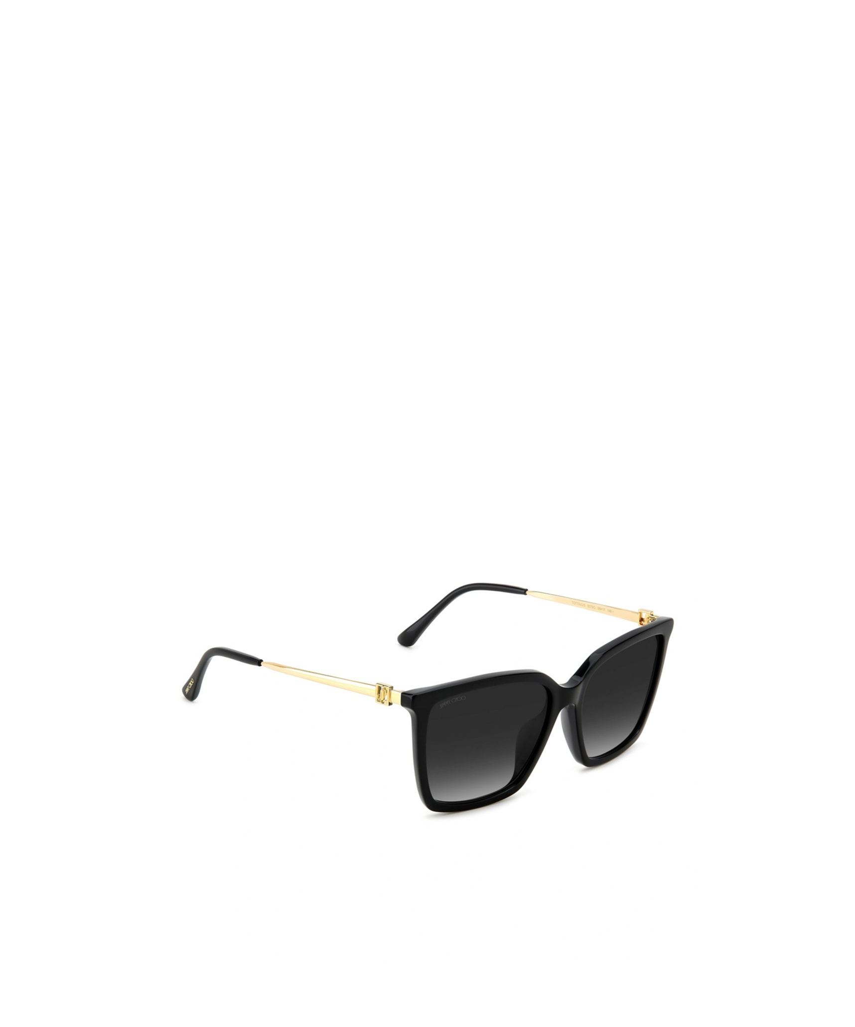 Jimmy Choo Eyewear Rectangular Frame Sunglasses In Black