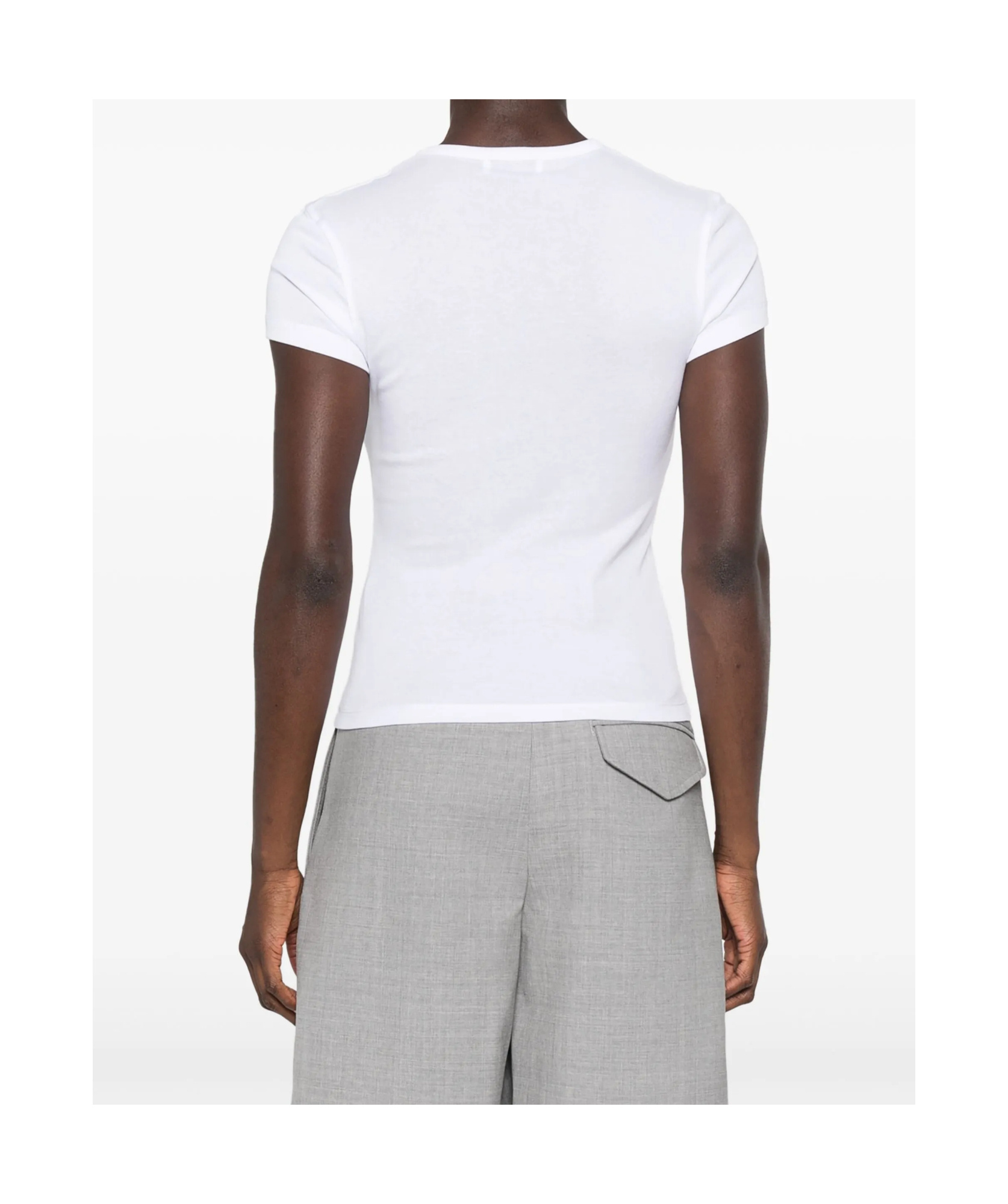 Shop Wardrobe.nyc Round Neck Short Sleeve T-shirt