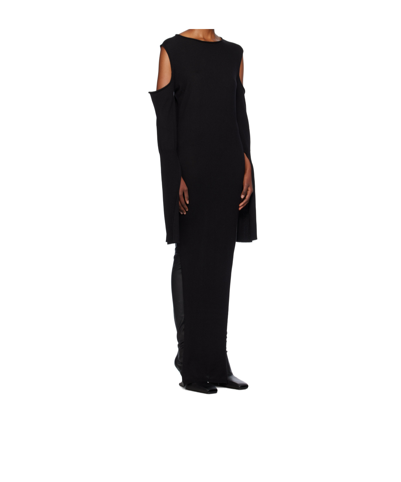 Rick Owens Long-sleeved Dress In Black