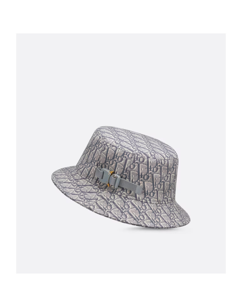 Dior Logo Fisherman Hat In Gray