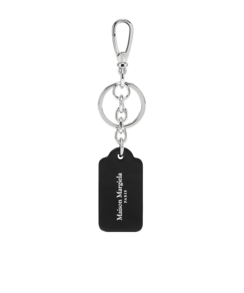 Maison Margiela 4 Stitch Tag Keyring In Black