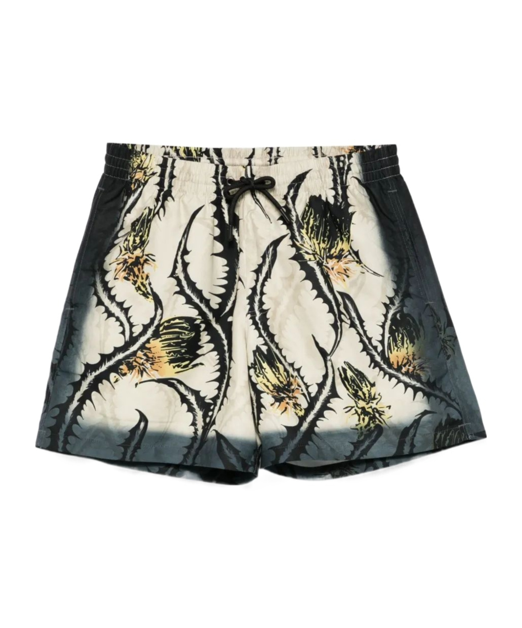 Dries Van Noten Printed Drawstring Swimming Trunks In Multicolor