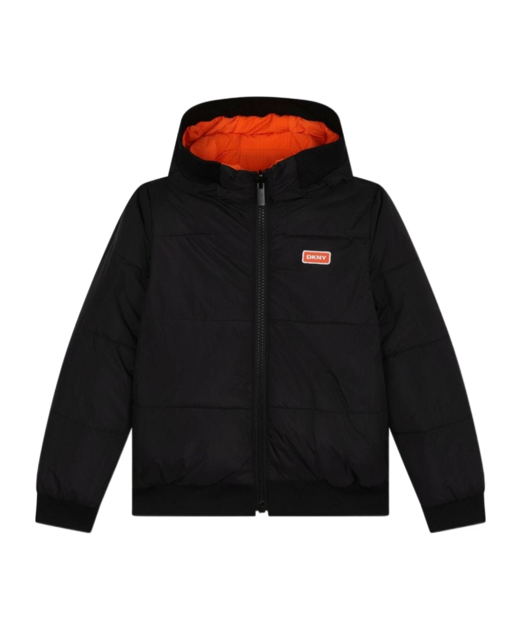 Dkny Reversible Puffer Jacket In Red