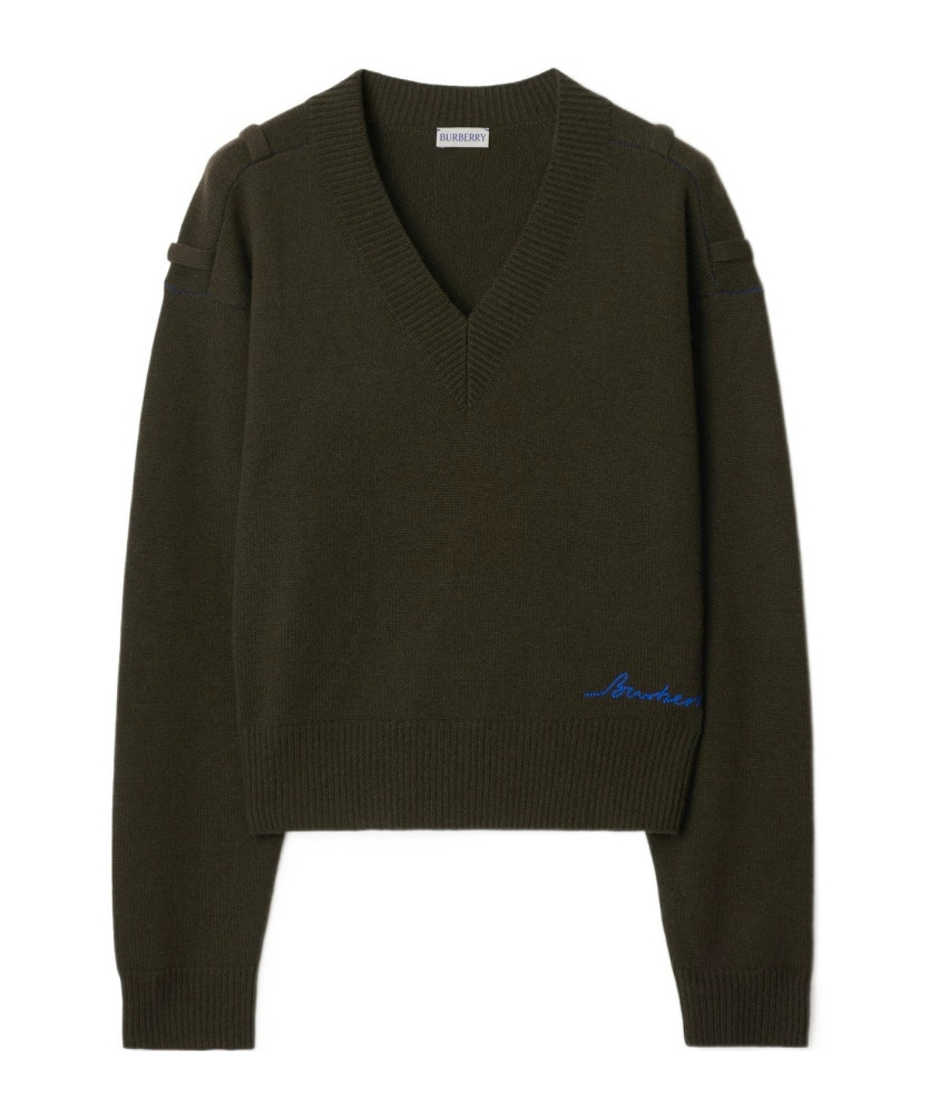 Burberry Cashmere Sweater In Black