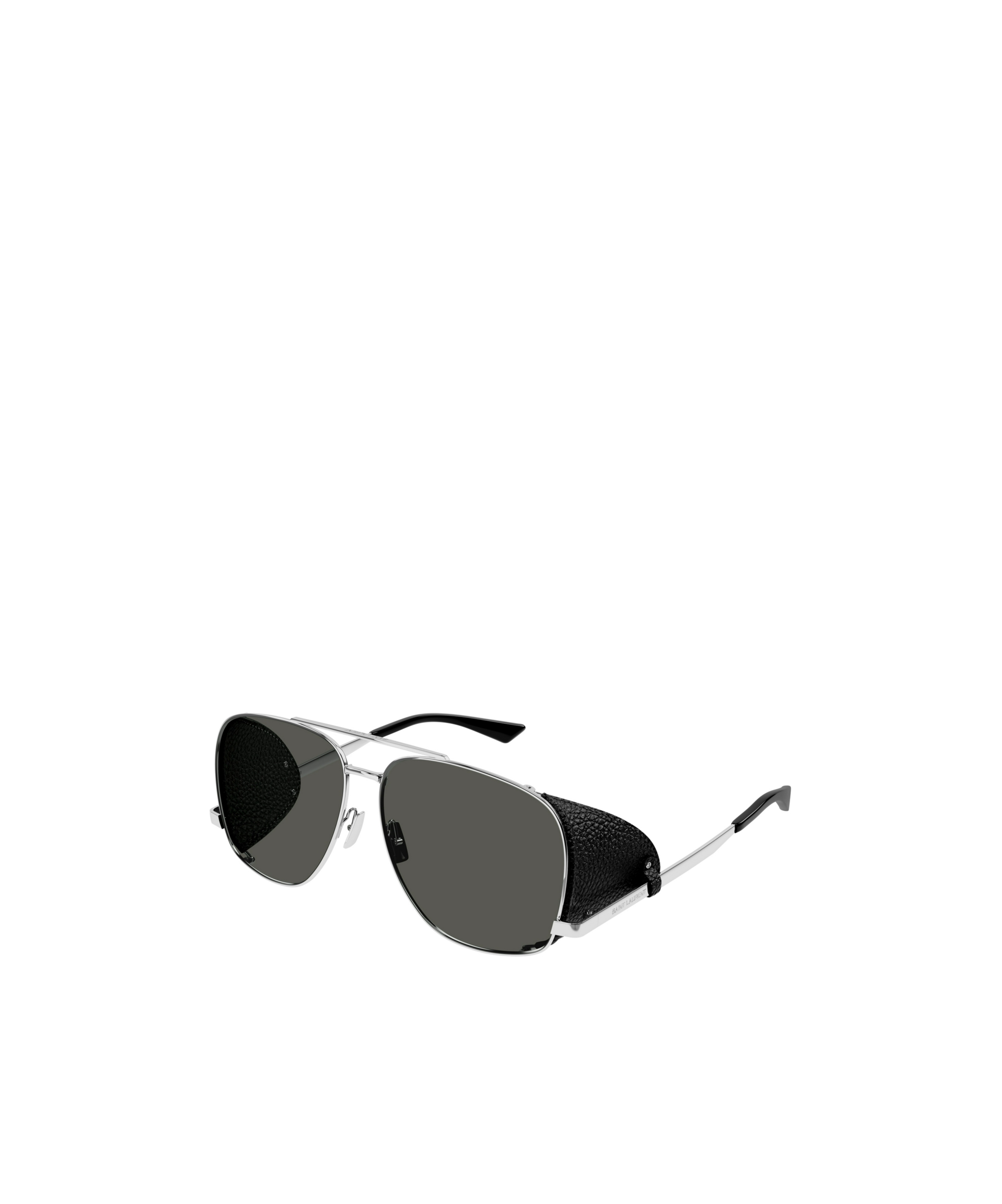 Saint Laurent Logo Sunglasses In Black