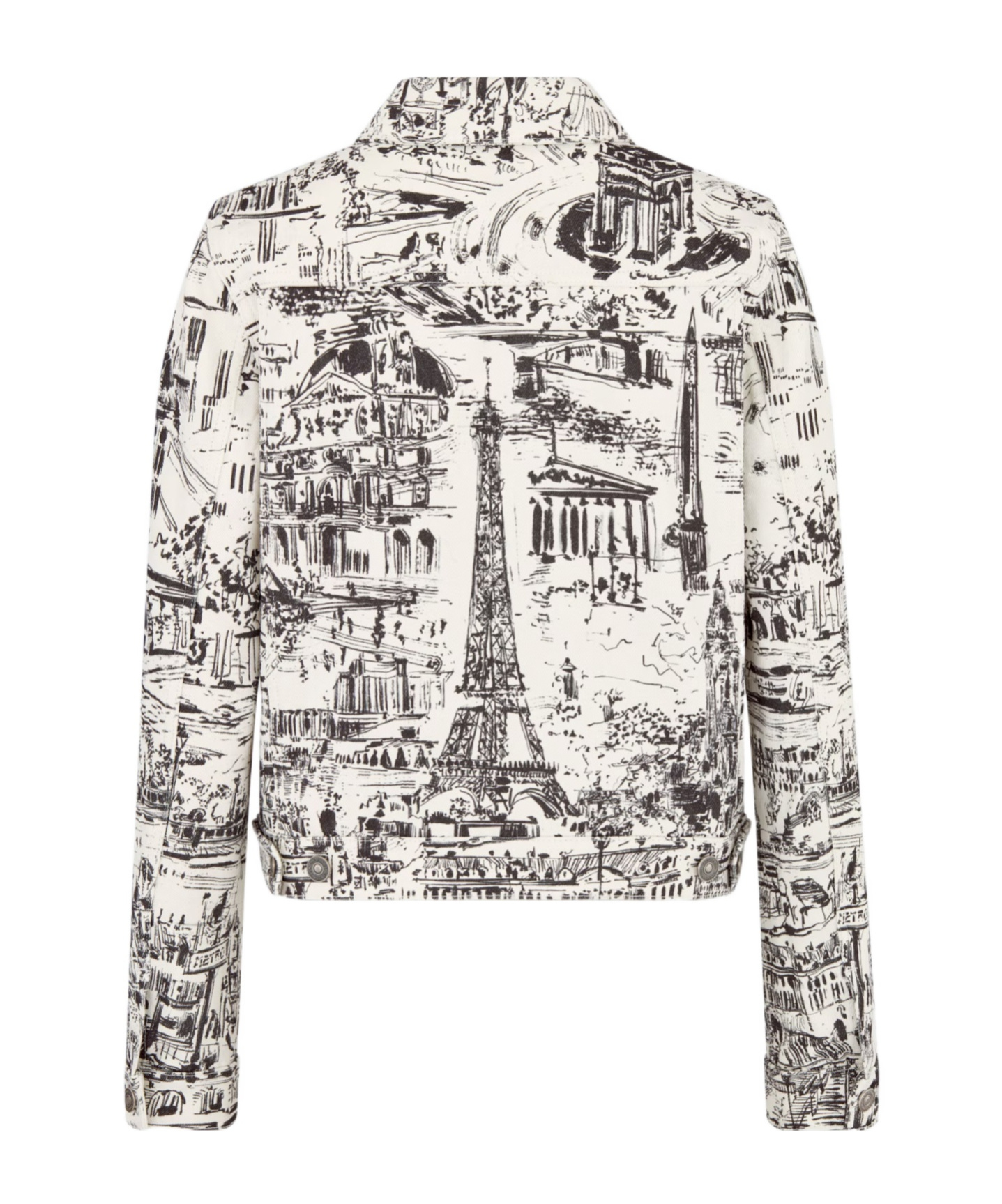 Dior Logo Embroidered Denim Coat In White
