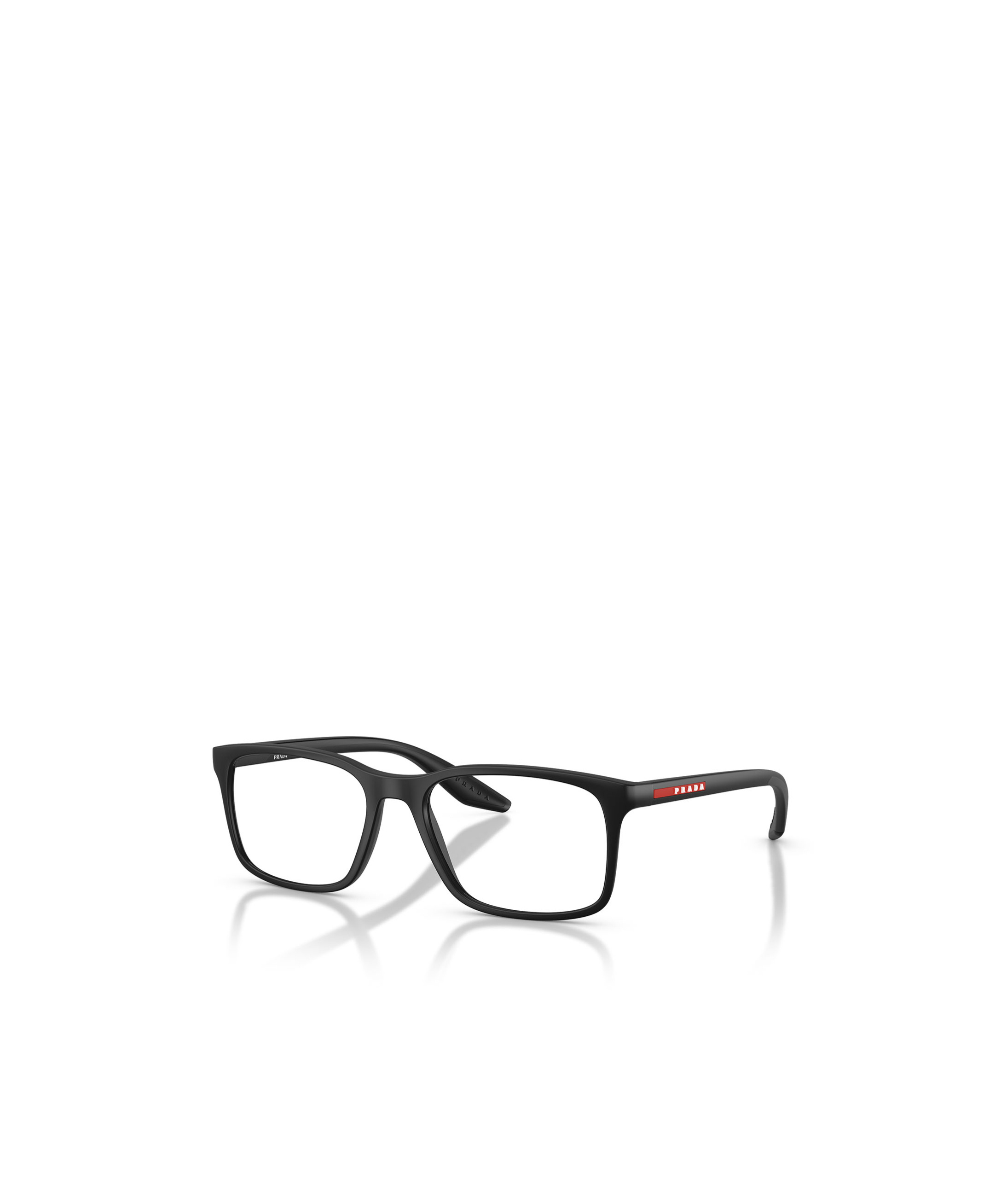 Prada Eyewear Square Frame Glasses In Black