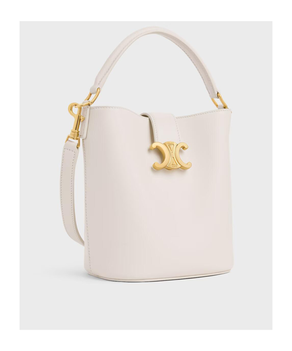 Celine Small Bucket Louise In Smooth Calfskin In Nude