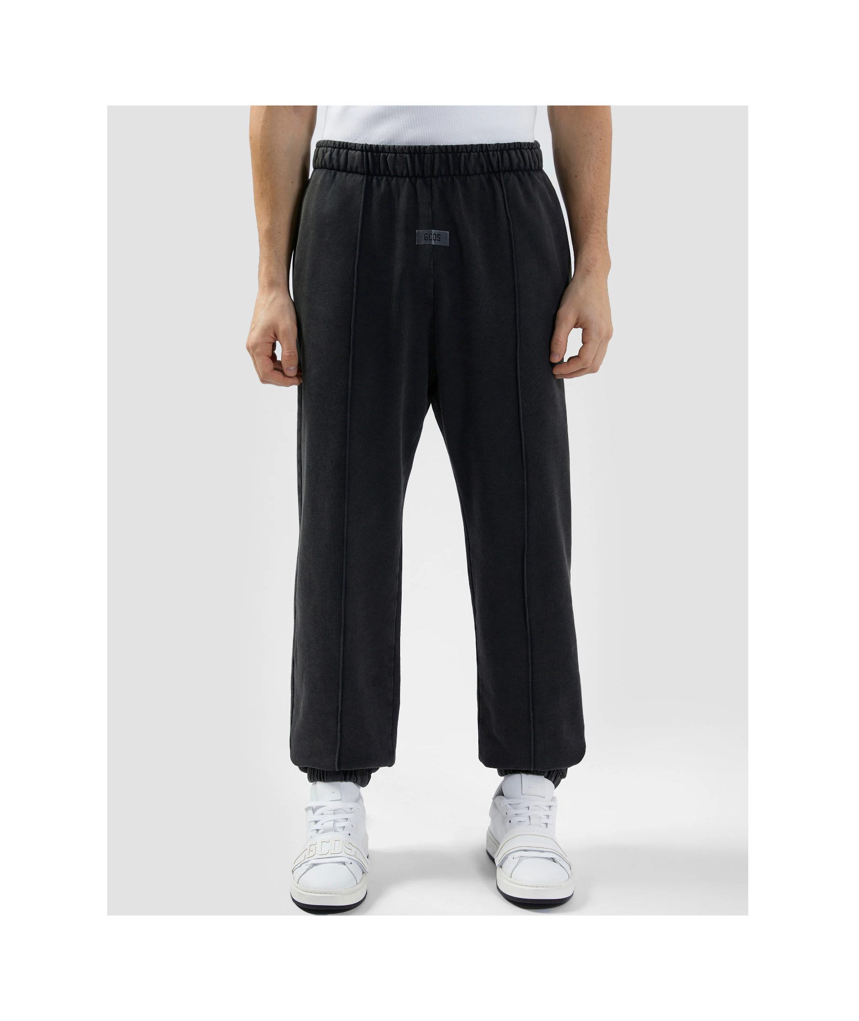 Gcds Stone-washed Track Pants In Black